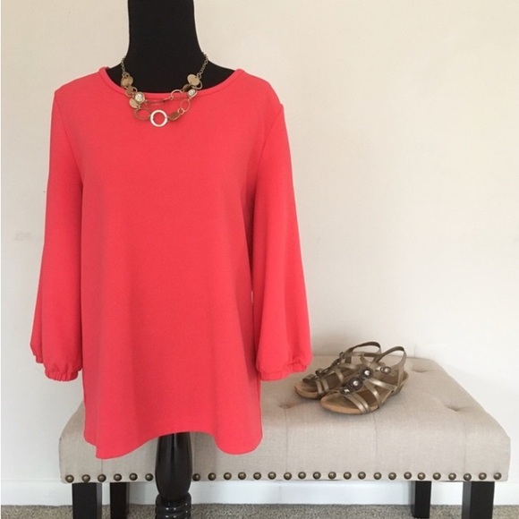 Ann Taylor Slit Sleeve Blouse - Picture 2 of 6